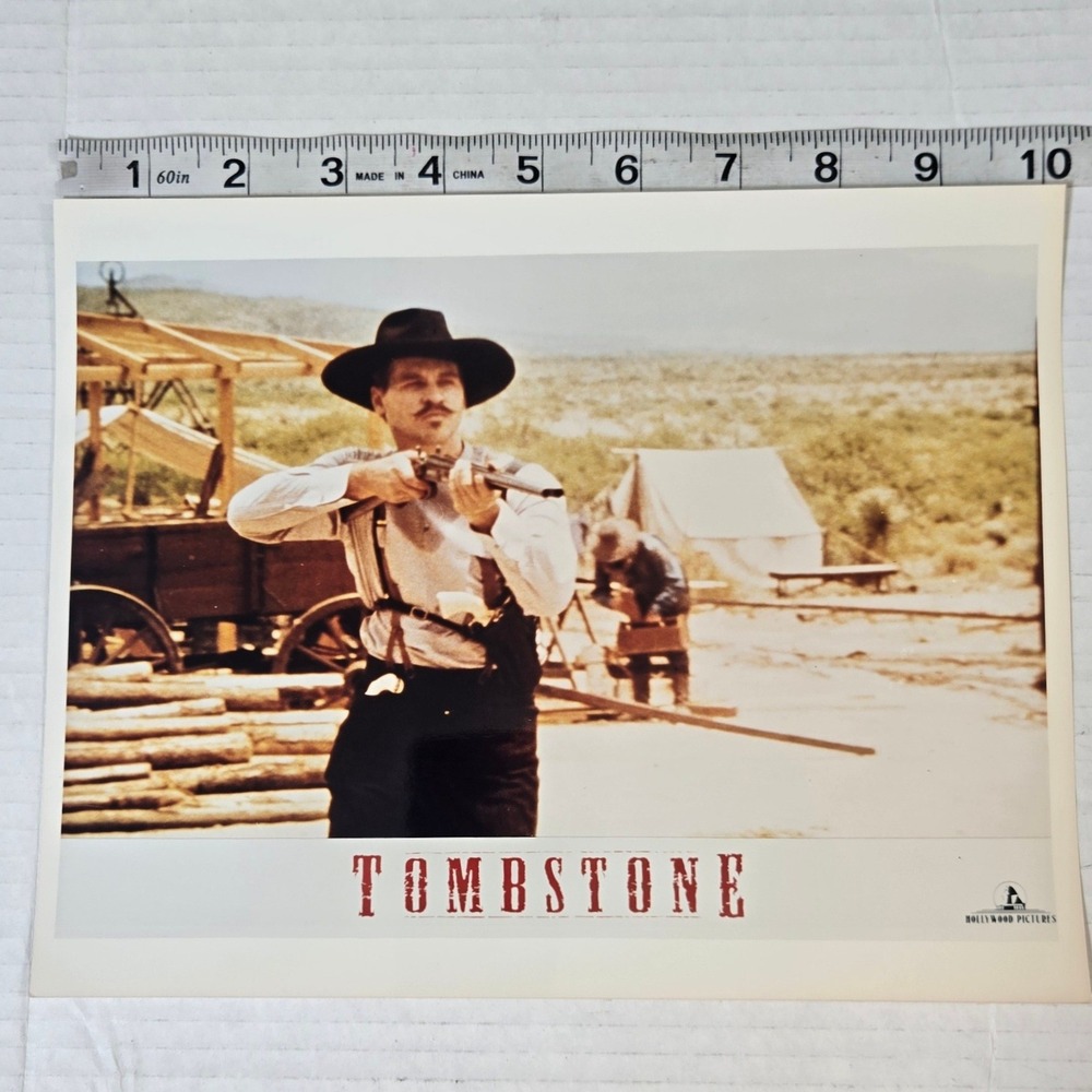 Vintage 1993 Tombstone Val Kilmer Doc Holliday 8x10 Press Photo Original AGFA
